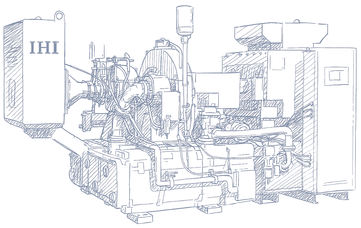 Industrial air system illustration